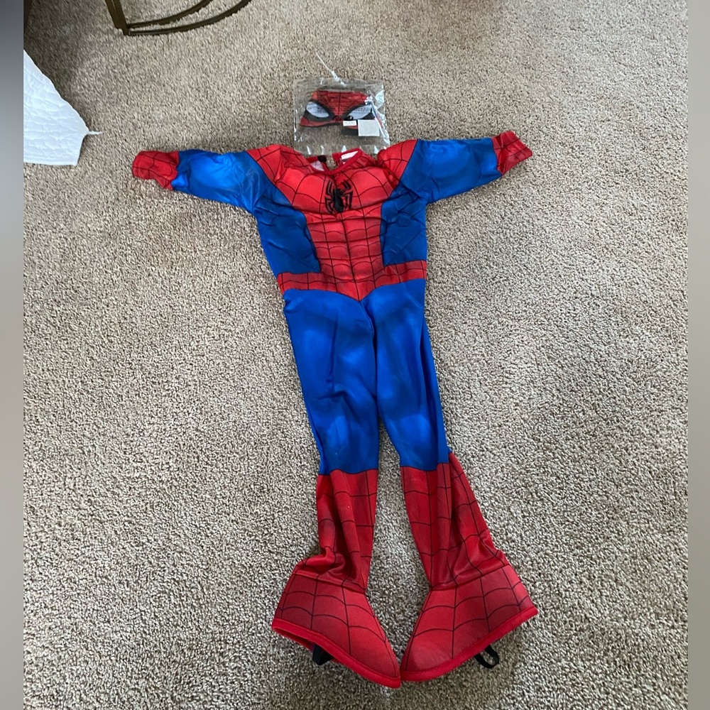 Spider-Man costume boys never worn